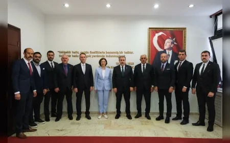 BBP GENEL BAŞKANI MUSTAFA DESTİCİ, ESKİŞEHİR BÜYÜKŞEHİR BELEDİYE BAŞKANI AYŞE ÜNLÜCE’Yİ ZİYARET ETTİ