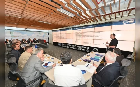BURSA BÜYÜKŞEHİR BELEDİYESİ AKOM TOPLANTISINDA AFET İŞLERİ VE RİSK YÖNETİMİ SÜREÇLERİ MASAYA YATIRILDI