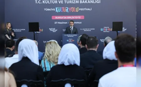 Bursa Büyükşehir Belediyesi Başkan Vekili Şahin Biba: “Kültür Yolu Festivali geçmiş ile gelecek arasında yeni köprüler inşa edecektir”