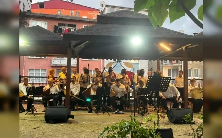Giresun Müzik Dostları Derneği Türk Halk Müziği Konseriyle Millet Bahçesi'nde Müzikseverlere Unutulmaz Bir Gece Yaşattı