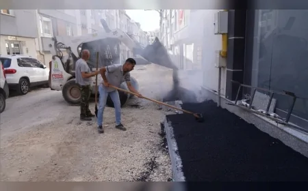 Tepebaşı Belediyesi Ertuğrulgazi Mahallesi’nde Üstyapı Çalışmalarını Eş Zamanlı Olarak Sürdürüyor