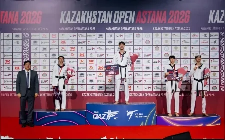 İzmir Büyükşehir Belediyesi Spor Kulübü tekvandocuları Kazakistan Açık Turnuvası'nda altın ve bronz madalya kazandı!