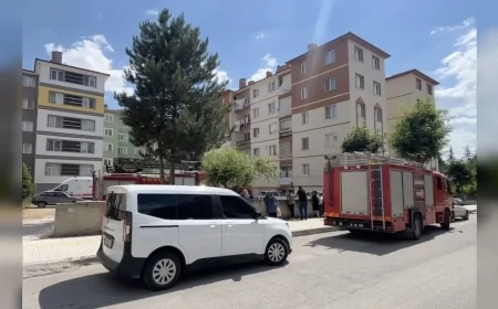 Çorum'da 5 katlı apartmanın balkonundan atlamak isteyen kişi polis müdahalesiyle kurtarıldı