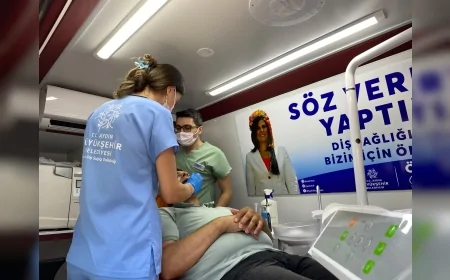 Aydın Büyükşehir Belediye Başkanı Özlem Çerçioğlu: “Mobil Ağız ve Diş Sağlığı Kliniği hizmetlerimizi bugün Bozdoğan ilçemizde vatandaşlarımızla buluşturduk”