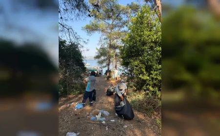 Marmaris’te Çamurlubük ve İnbükü Koyları Geniş Katılımlı Temizlik Çalışmasıyla Atıklardan Arındırıldı