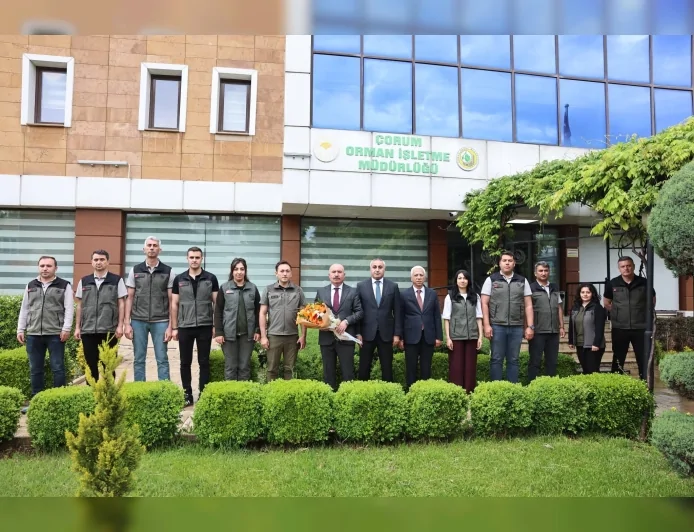Çorum Valisi Ali Çalgan Orman İşletme Müdürlüğü’nde Ağaçlandırma ve Kırsal Destek Çalışmalarını Değerlendirdi