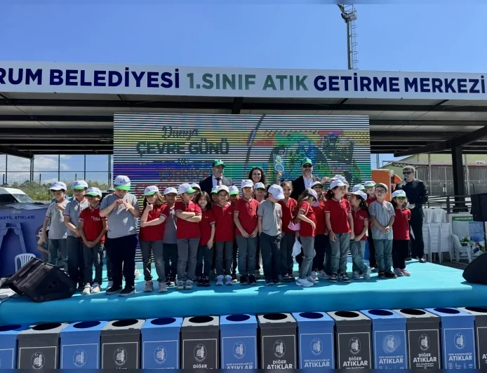 Çorum Belediyesi Çevre Haftası Etkinliğinde Öğrenciler Geri Dönüşüm ve Sıfır Atık Bilinciyle Buluştu
