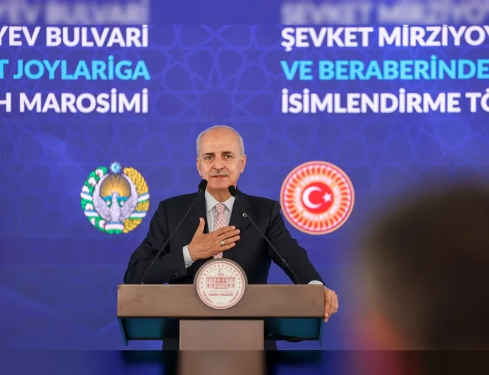 TBMM BAŞKANI NUMAN KURTULMUŞ: “ARSUZ’DAKİ ÖZBEKİSTAN MAHALLESİ TÜRKİYE-ÖZBEKİSTAN KARDEŞLİĞİNİN ABİDESİ OLARAK YAŞAYACAK”