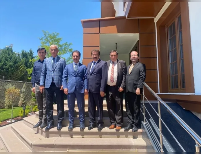 Erzurumlu Gölbaşı Kaymakamı Erol Rüstemoğlu ve Cumhur Haber Ajansı Temsilcileri Ankara’da Bir Araya Geldi