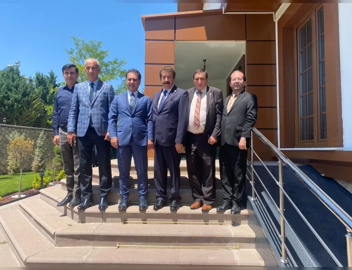 AK Parti Erzurum Milletvekili Av. Abdurrahim Fırat ve Gölbaşı Kaymakamı Erol Rüstemoğlu’ndan Türkiye Trafik ve İş Kazası Derneğine Ziyaret