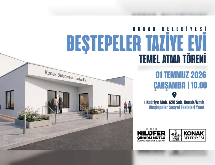 KONAK BELEDİYESİ BEŞTEPELER TAZİYE EVİ’NİN TEMELİNİ ATIYOR BAŞKAN NİLÜFER ÇINARLI MUTLU “DAYANIŞMANIN GÜÇLÜ BİR HALKASINI HAYATA GEÇİRİYORUZ”