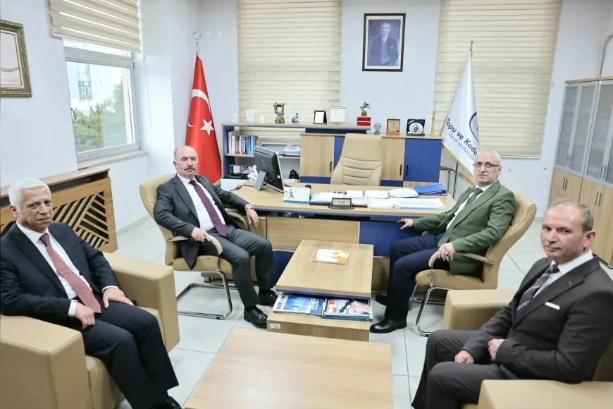 Çorum Valisi Ali Çalgan Kadastro Müdürlüğü’nde Yürütülen Çalışmaları Yerinde İnceledi