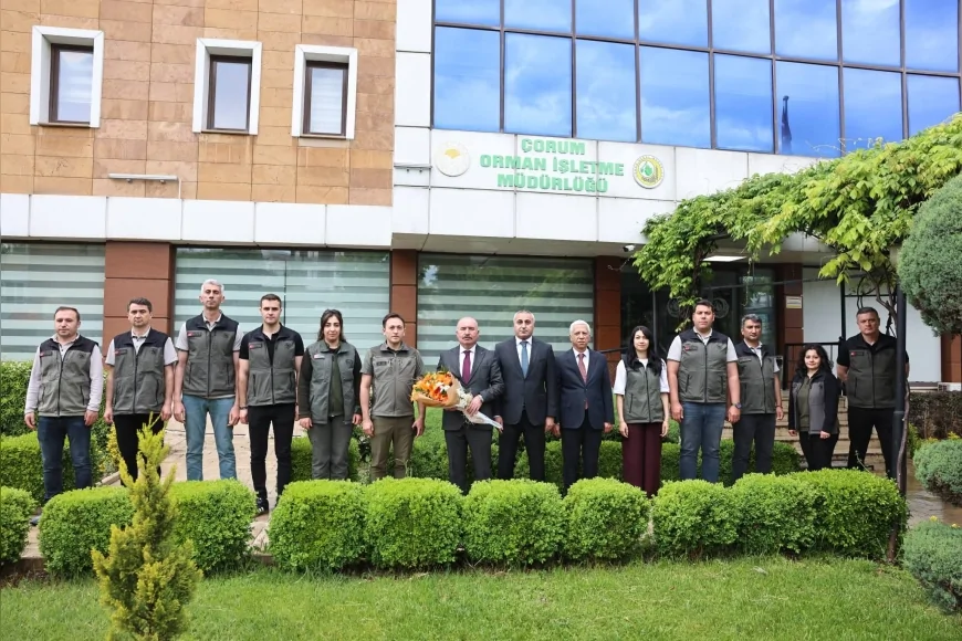 Çorum Valisi Ali Çalgan Orman İşletme Müdürlüğü’nde Ağaçlandırma ve Kırsal Destek Çalışmalarını Değerlendirdi