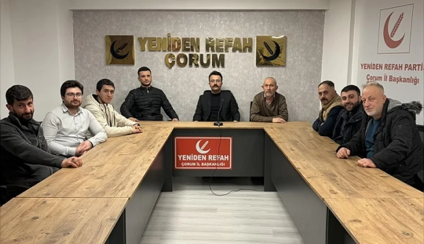 Yeniden Refah Partisi Çorum Merkez İlçe Başkanı Av. Muhammed Emin Zorlu: “Çiftçinin alın teri enflasyona ve mazota ezdiriliyor”