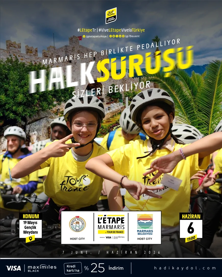 Marmaris’te L’Étape by Tour de France Heyecanı Halk Sürüşü ve Expo Alanıyla Başlayacak