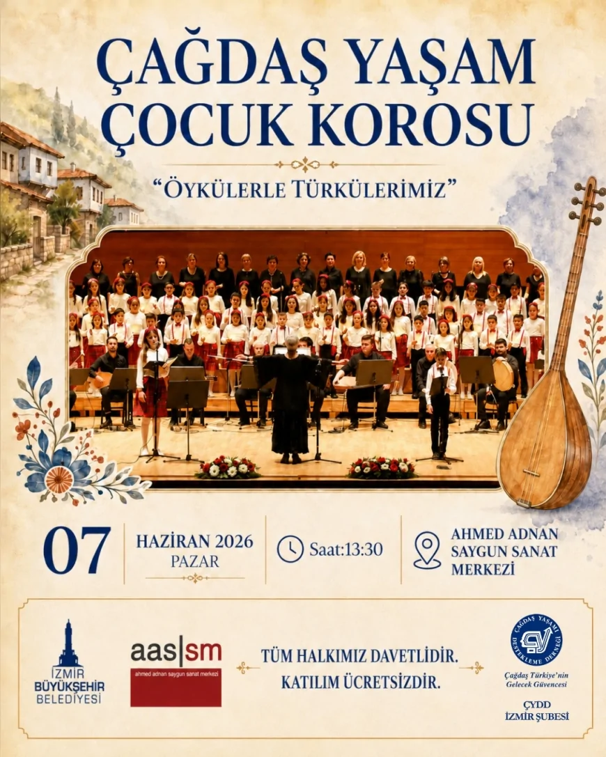 ÇYDD İzmir Şube Başkanı Aslı Tamtürk: “Çocuklarımızın sesiyle yankılanan türküler umudu büyütecek”