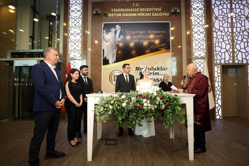 Yenimahalle Belediye Başkanı Fethi Yaşar 06.06.2026 Tarihinde 6 Çiftin Nikahını Kıydı