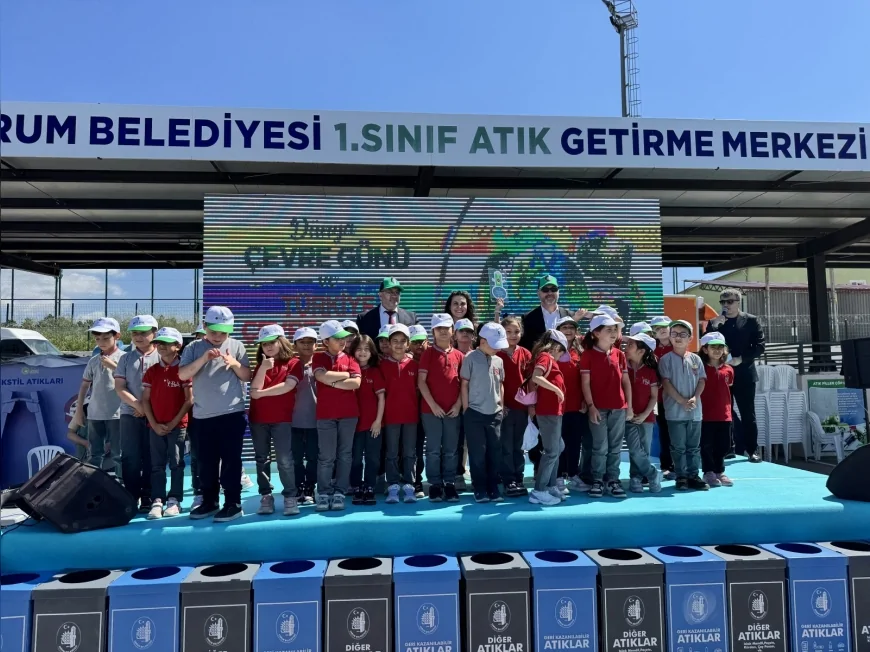 Çorum Belediyesi Çevre Haftası Etkinliğinde Öğrenciler Geri Dönüşüm ve Sıfır Atık Bilinciyle Buluştu