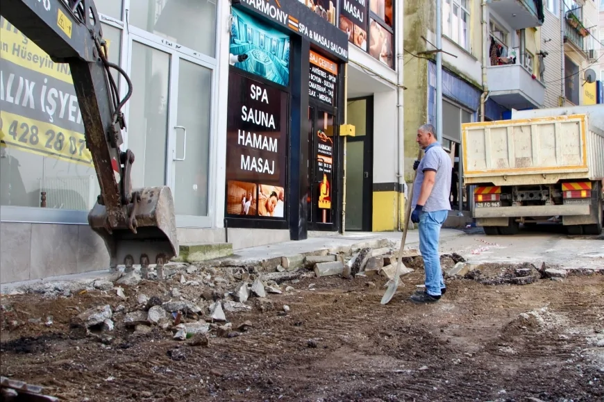 Giresun Belediyesi Yeşiltepe Caddesi’nde Kapsamlı Yenileme Çalışmalarını Başlattı