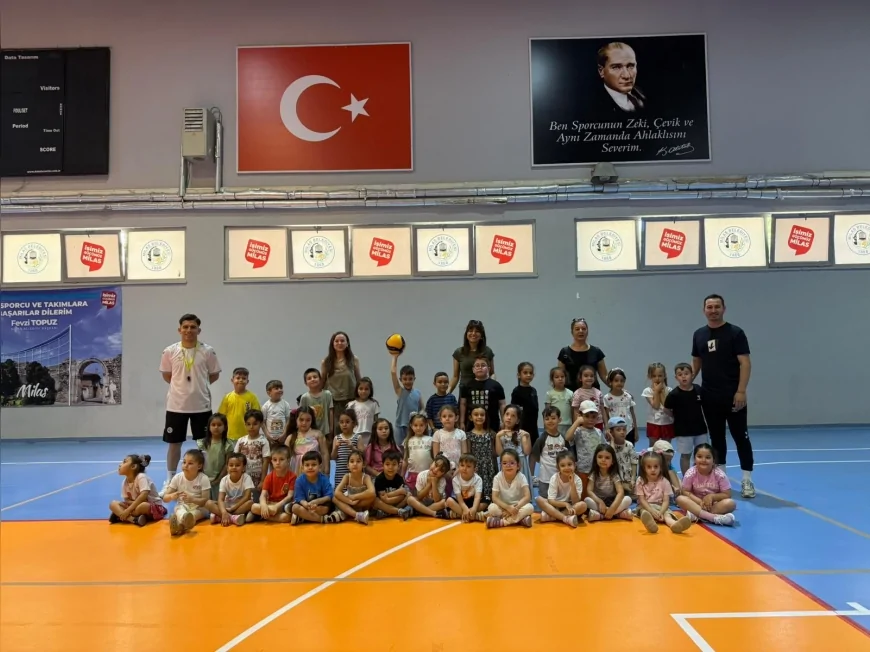 MİLAS HAVVA ERSOY ANAOKULU ÖĞRENCİLERİ ATATÜRK SPOR KOMPLEKSİ’NDE SPORLA BULUŞTU