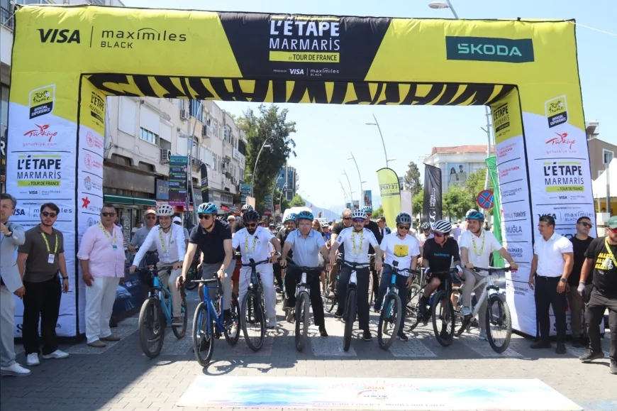 Marmaris’te Tour de France Heyecanı Halk Sürüşüyle Sokaklara Taşındı