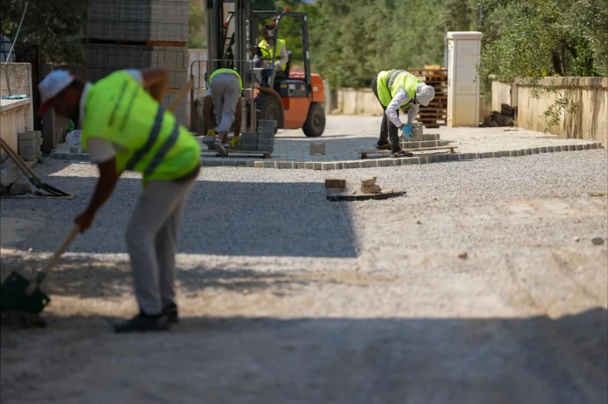 Menteşe Belediye Başkanı Gonca Köksal Aras Menteşe Genelinde Sürdürülen Yol ve Altyapı Çalışmalarını Yerinde İnceledi