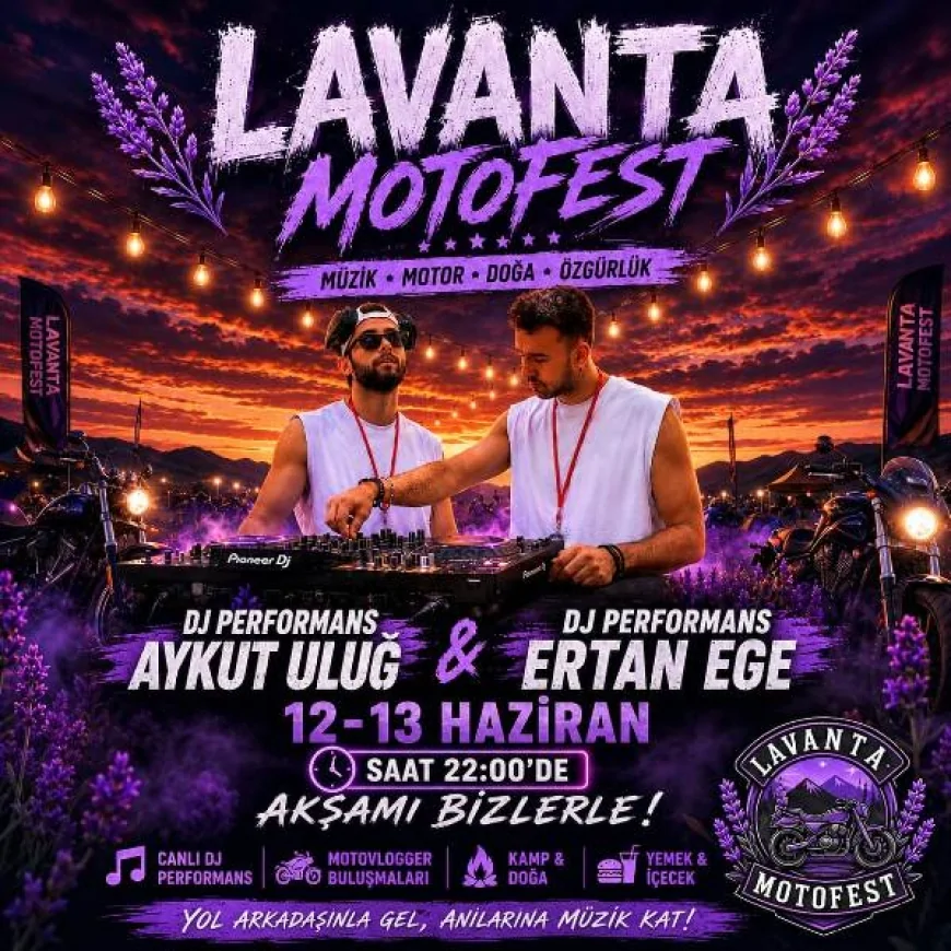 Çorum’da Düzenlenen Lavanta Motofest Türkiye’nin Dört Bir Yanından Motosiklet Tutkunlarını Buluşturdu