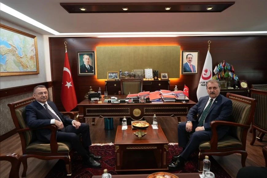 TBMM Dışişleri Komisyonu Başkanı Fuat Oktay’dan BBP Genel Başkanı Mustafa Destici’ye Taziye ve Tebrik Ziyareti