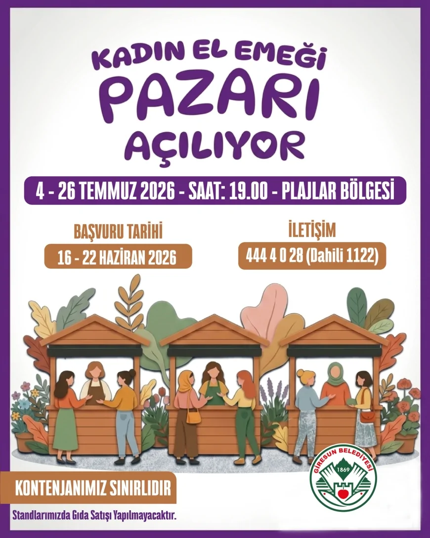 GİRESUN BELEDİYE BAŞKANI FUAT KÖSE: “KADINLARIMIZIN ÜRETİM GÜCÜNÜ GÖRÜNÜR KILMAK İÇİN BU PROJEYİ HAYATA GEÇİRİYORUZ”