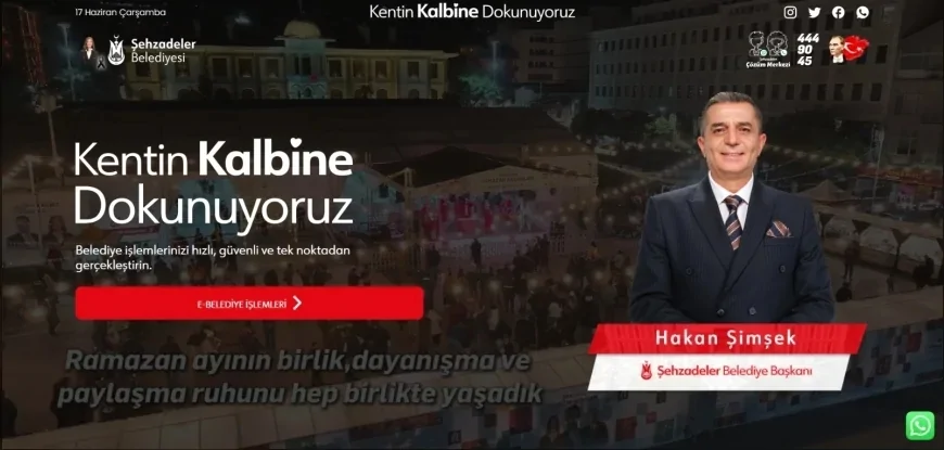 Şehzadeler Belediye Başkanı Hakan Şimşek: “Hemşehrilerimiz bilgi ve hizmetlere hızlı şekilde ulaşacak”