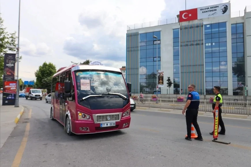 Yalova’da M Plakalı Minibüslere Yönelik Denetimlerde Güvenlik ve Hizmet Standartları Mercek Altına Alındı