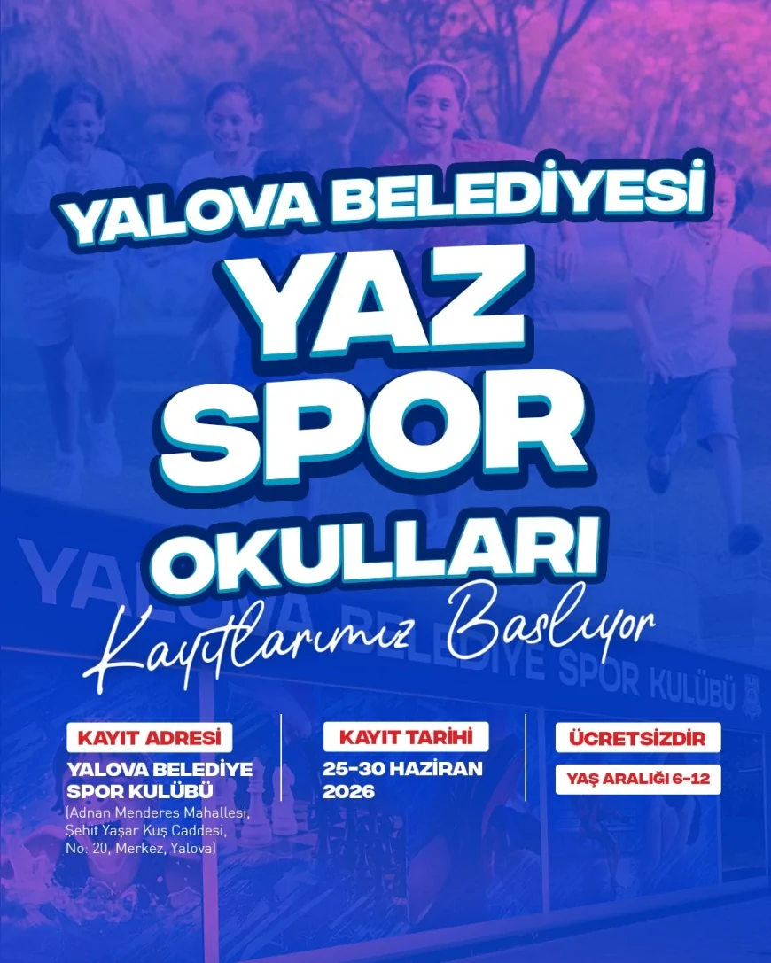 YALOVA BELEDİYE BAŞKANI MEHMET GÜREL: “ÇOCUKLARIMIZI SPORLA BULUŞTURARAK YAZ TATİLİNİ VERİMLİ HALE GETİRMEK İSTİYORUZ”
