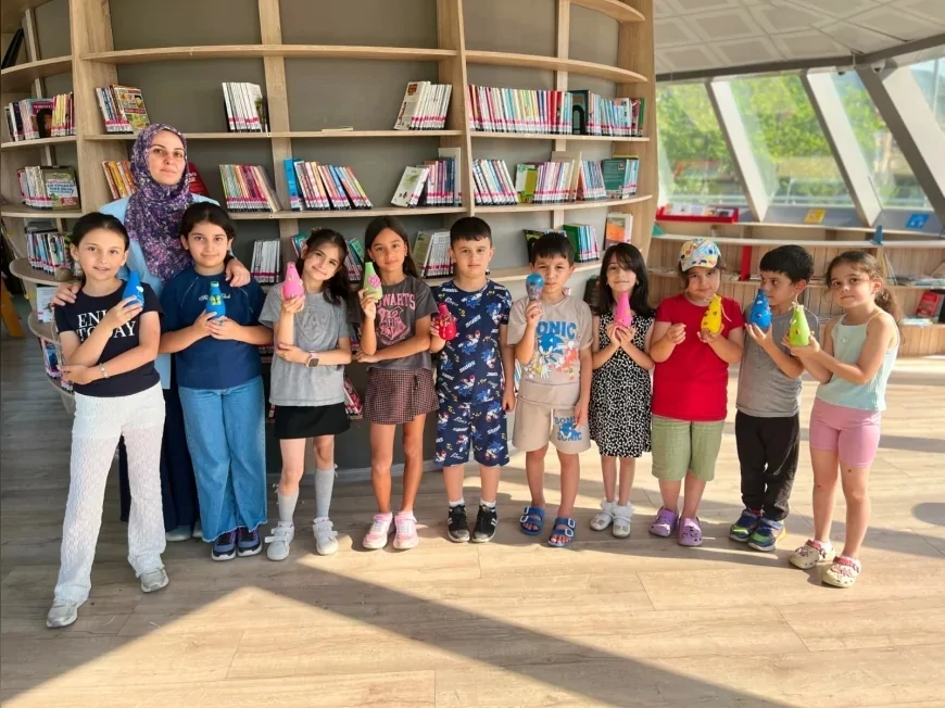 Başiskele’de Atık Materyaller Çocukların Hayal Gücüyle Sanat Eserine Dönüştü