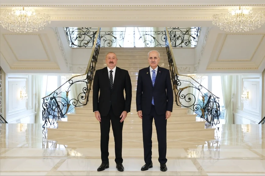 TBMM Başkanı Numan Kurtulmuş: “Ziyaretimizin kardeş Azerbaycan ile ilişkilerimizin daha da derinleşmesine katkı sunmasını diliyorum”