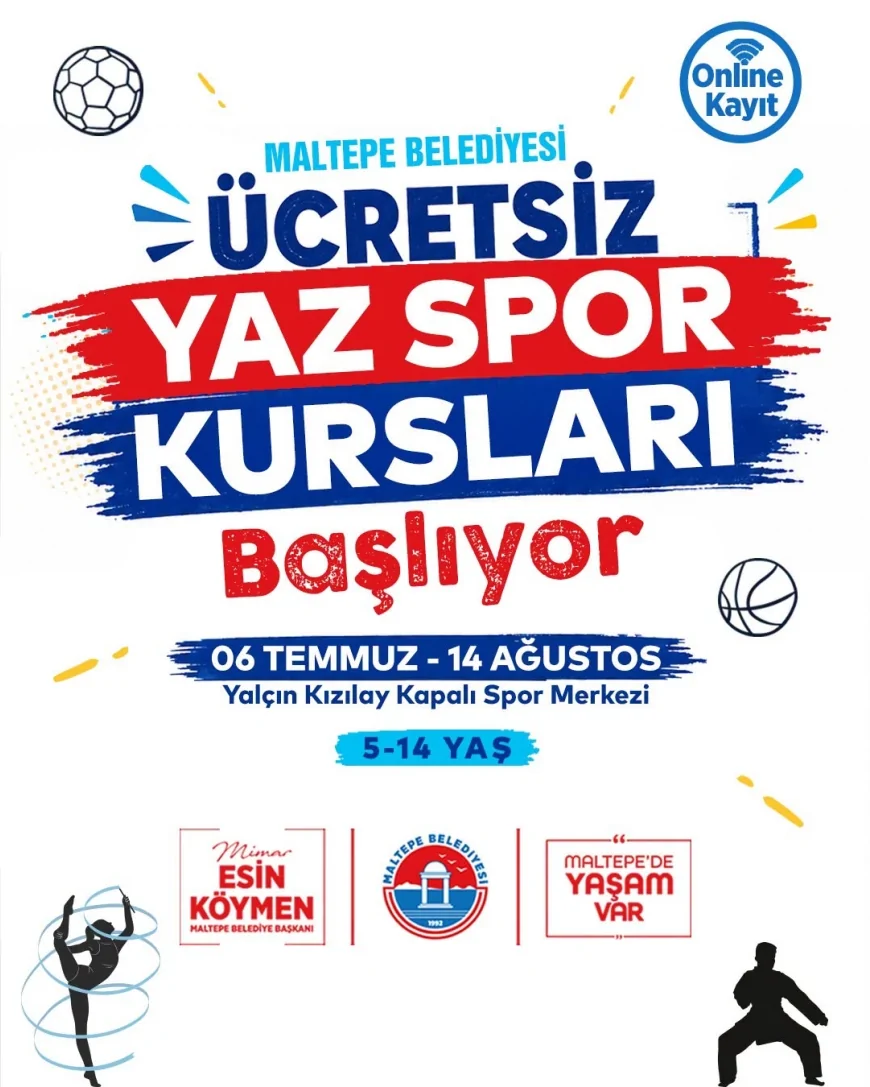 Maltepe Belediyesi Ücretsiz Yaz Spor Kurslarıyla Yüzlerce Çocuğu Sporla Buluşturacak