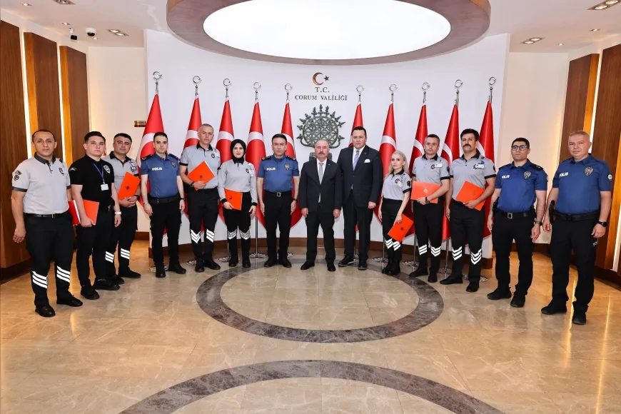 Çorum Valisi Ali Çalgan, Özel Güvenlik Haftası’nda görev yapan personele teşekkür etti
