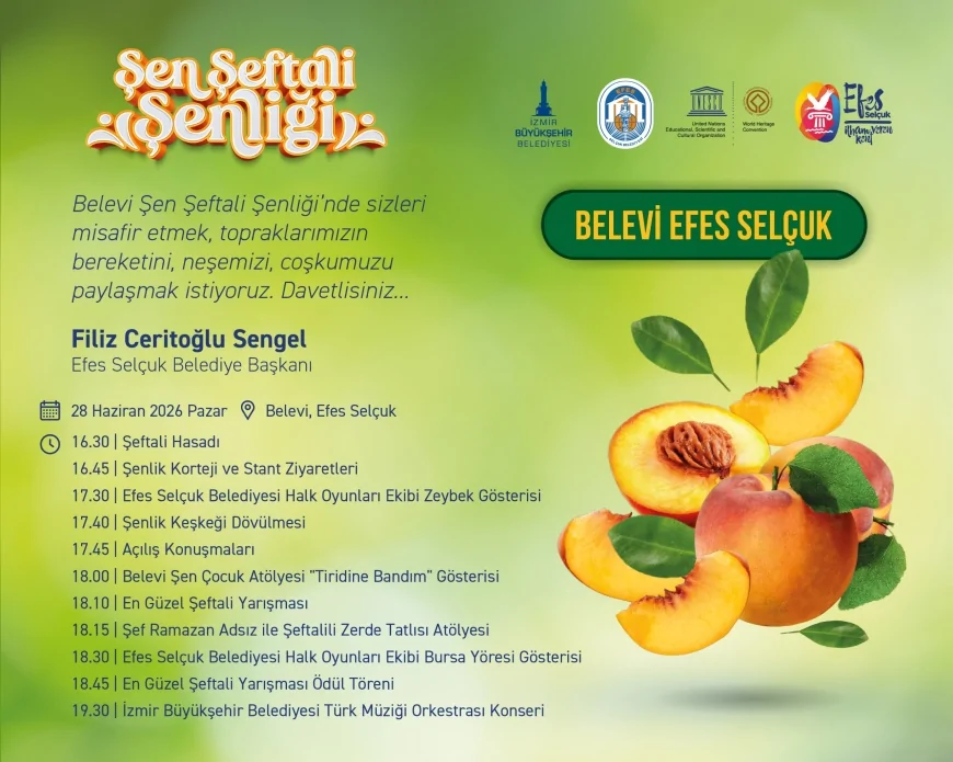 28 Haziran 2026 Şen Şeftali Şenliği için hazırlıklar tamamlandı, basın mensupları etkinliğe davet edildi