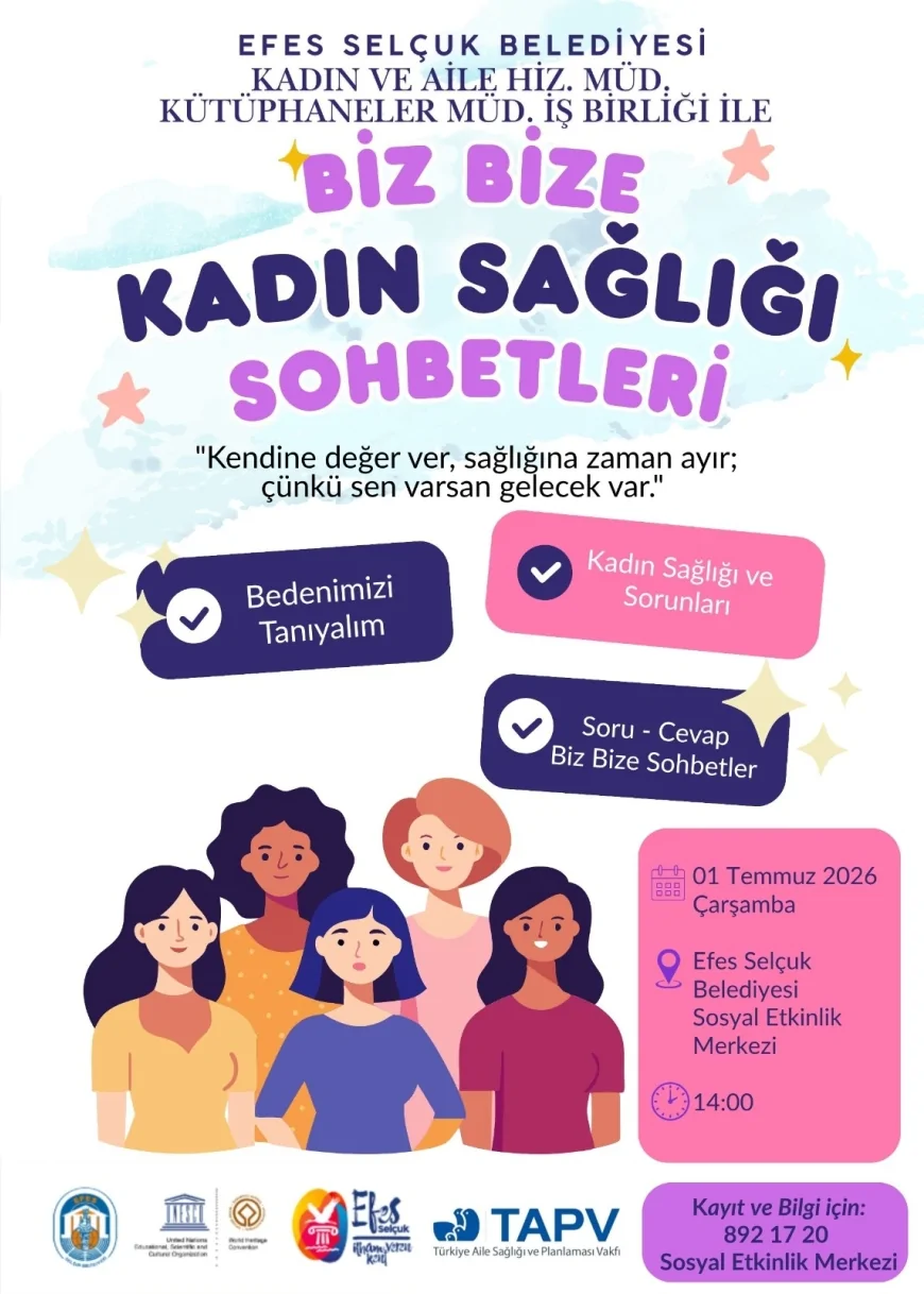 Efes Selçuk Belediyesi Kadınlar ve Çocuklar İçin Sağlık ve Bedensel Haklar Atölyeleri Düzenliyor