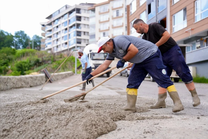 Giresun Belediyesi ekipleri kent genelinde altyapı ve üstyapı çalışmalarını aralıksız sürdürüyor!