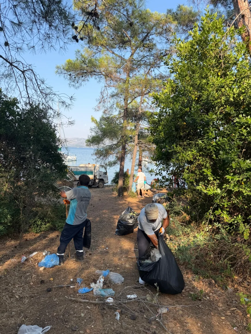 Marmaris’te Çamurlubük ve İnbükü Koyları Geniş Katılımlı Temizlik Çalışmasıyla Atıklardan Arındırıldı