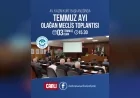 Odunpazarı Belediye Meclisi Temmuz Ayı İkinci Birleşiminde İmar, Bütçe ve Ücret Tarifelerini Görüşecek