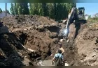 Ağrı Belediyesi Fırat Mahallesi’nde 550 metrelik ana hat kolektörü çalışmasını sürdürüyor