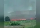 Çorum Yaydiğin Köyünde Anız Yangını Yerleşim Alanına Sıçradı, Facia Son Anda Önledi