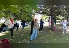 Tepebaşı Belediye Başkanı Ahmet Ataç'ın desteklediği sabah sporları etkinlikleri Eskişehirlileri açık havada sağlıklı yaşama buluşturuyor