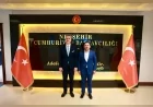 Nevşehir Belediye Başkanı Rasim Arı, Cumhuriyet Başsavcısı Âdem Çalış'a hayırlı olsun ziyaretinde bulundu