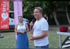 Efeler Belediye Başkanı Anıl Yetişkin vatandaşlarla açık hava yoga etkinliğinde bir araya geldi