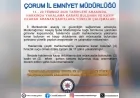 Çorum İl Emniyet Müdürlüğü 17 Aranan Şahsı Yakaladı Kayıp Olarak Aranan 4 Kişinin Tamamı Bulundu