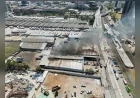Bayraklı’daki otomotiv iş yeri yangını çevredeki işletmelere sıçramadan kontrol altına alındı