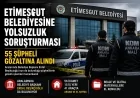 Etimesgut Belediyesine yönelik yolsuzluk soruşturmasında Belediye Başkanı Erdal Beşikçioğlu dahil 55 şüpheli gözaltına alındı
