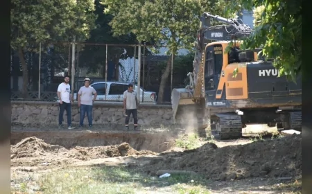 Salihli’de Dr. Erdal Yıldırım Bilim Merkezi Projesinde İlk Kazma Vuruldu